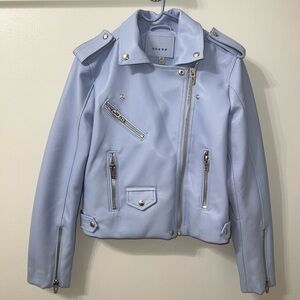 Blank NYC Faux Leather Bomber Jacket NWT